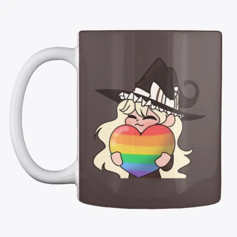 Rikku LGBTQ+ Pride and Heart Mug